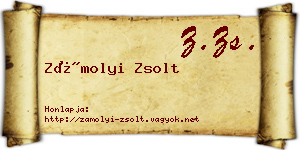 Zámolyi Zsolt névjegykártya