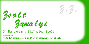 zsolt zamolyi business card